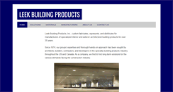 Desktop Screenshot of leekbuildingproducts.com