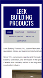 Mobile Screenshot of leekbuildingproducts.com